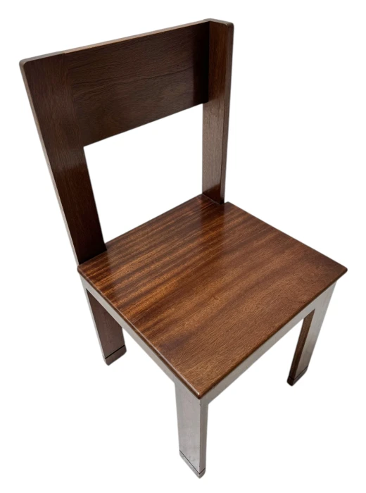 Art Deco Side Chair by J.A. Muntendam, Walnut, Dutch Design, 1920s 2